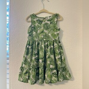 Janie and Jack Leaf Print Kids Dress